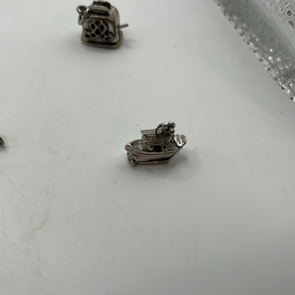 5 Vintage 3D Articulated Sterling Silver Charms - Picture 6 of 10